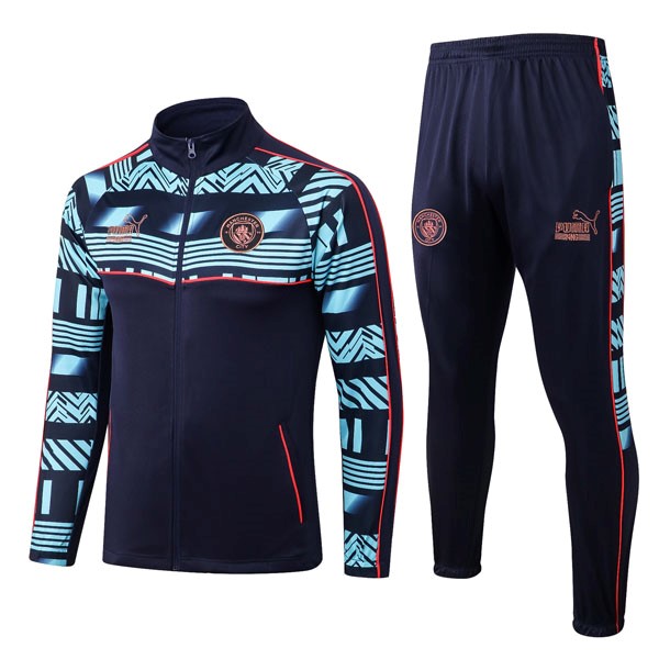 Trainingsanzug Manchester City 2023 Schwarz Blau